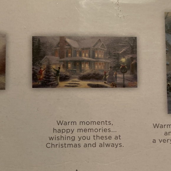 🌸NIB HALLMARK Thomas Kincade 40 ct assorted Christmas cards with seals - Picture 9 of 11